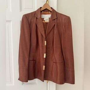 Vintage Escada leather blazer